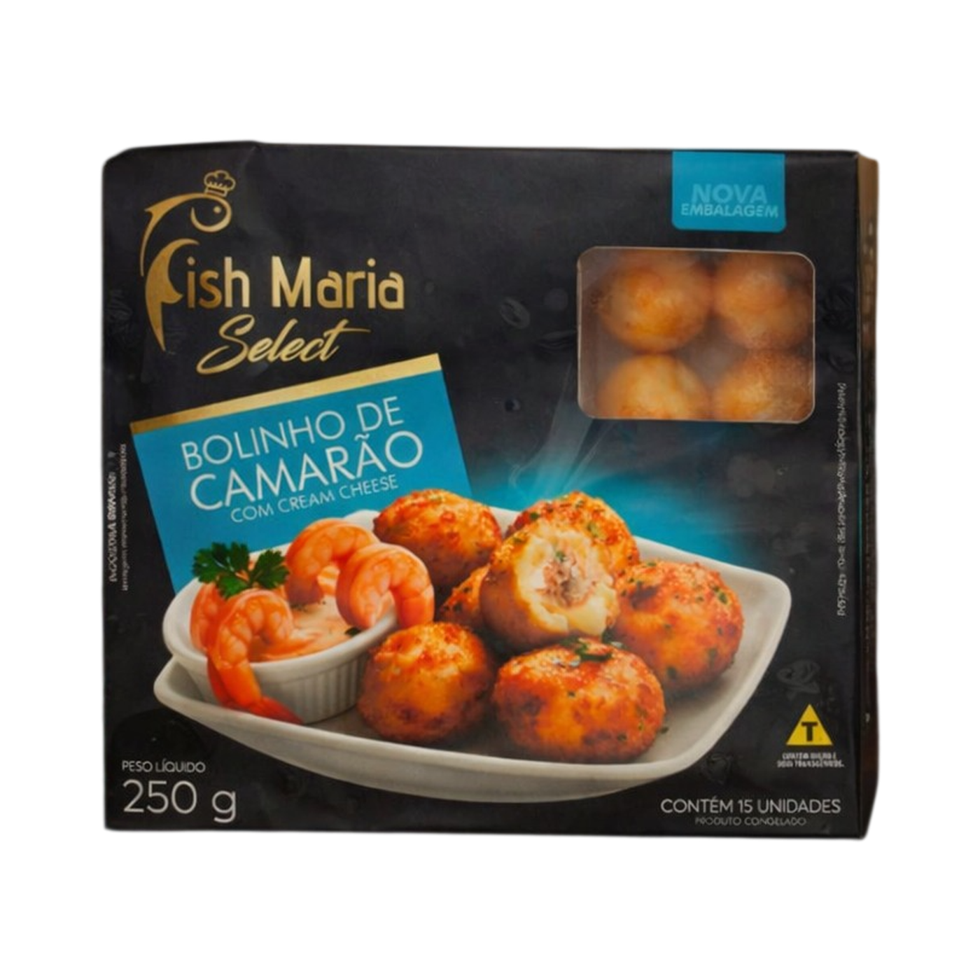 Bolinho de Camarão com Cream Cheese