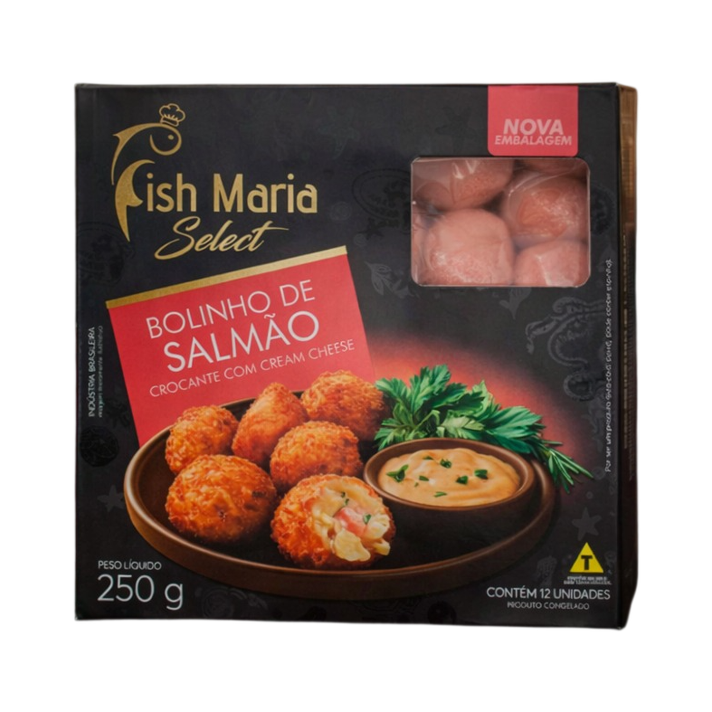 Bolinho de Salmão com Cream Cheese